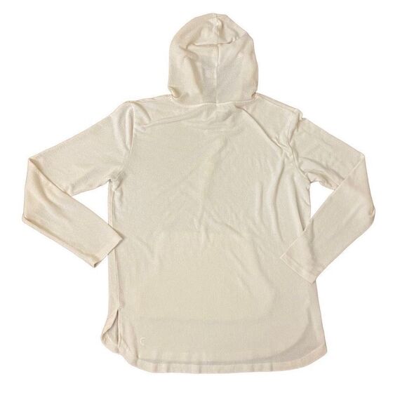 ZYIA Active Cream Hooded Lightweight Sweater Small - Picture 2 of 4
